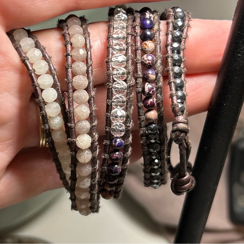 Chan Luu 5 Wrap Faceted Bead Bracelet - Picture 4 of 8